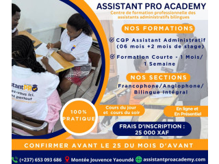 Formation professionnelle des Assistants Administratifs et du personnel dappui